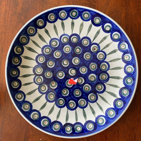 RU_Vintage Handmade Handpainted Polish Decorative Hanging Plate - Unique Artis - Picture 1 of 3